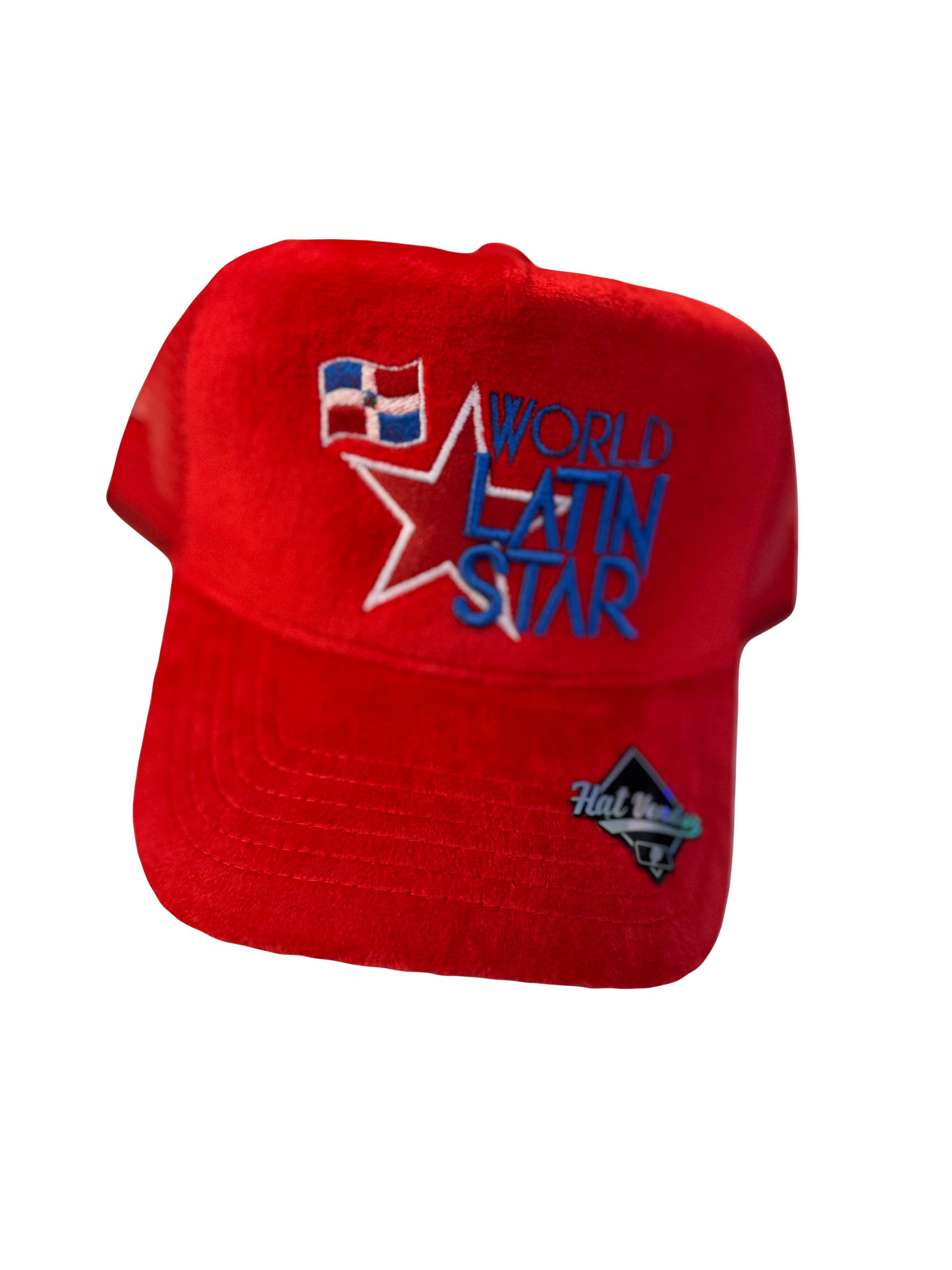 WLS Dominican Parade Pride Suede Red SnapBack