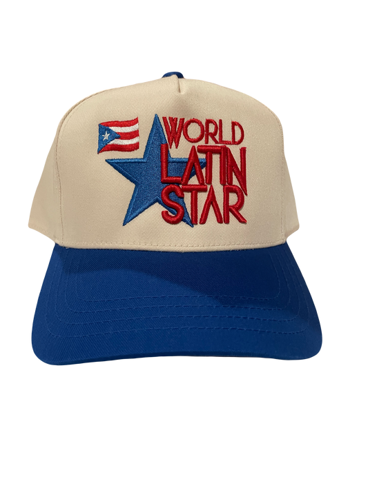 WLS Off White / Blue Puerto Rico SnapBack