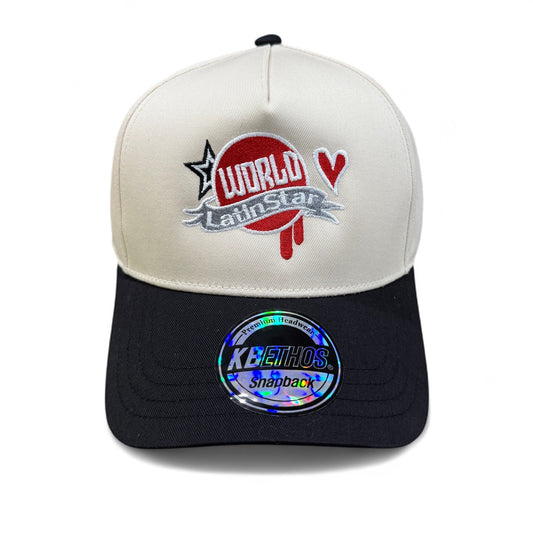 WLS Off White / Black Heart SnapBack