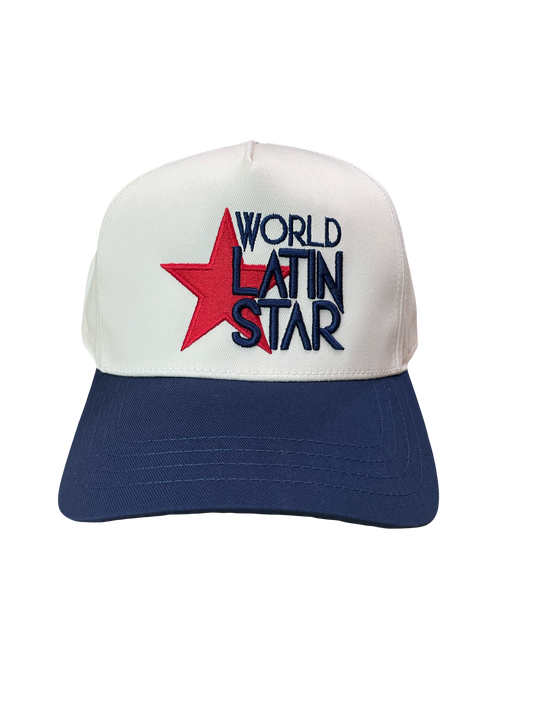 WLS Off White / Navy Blue SnapBack