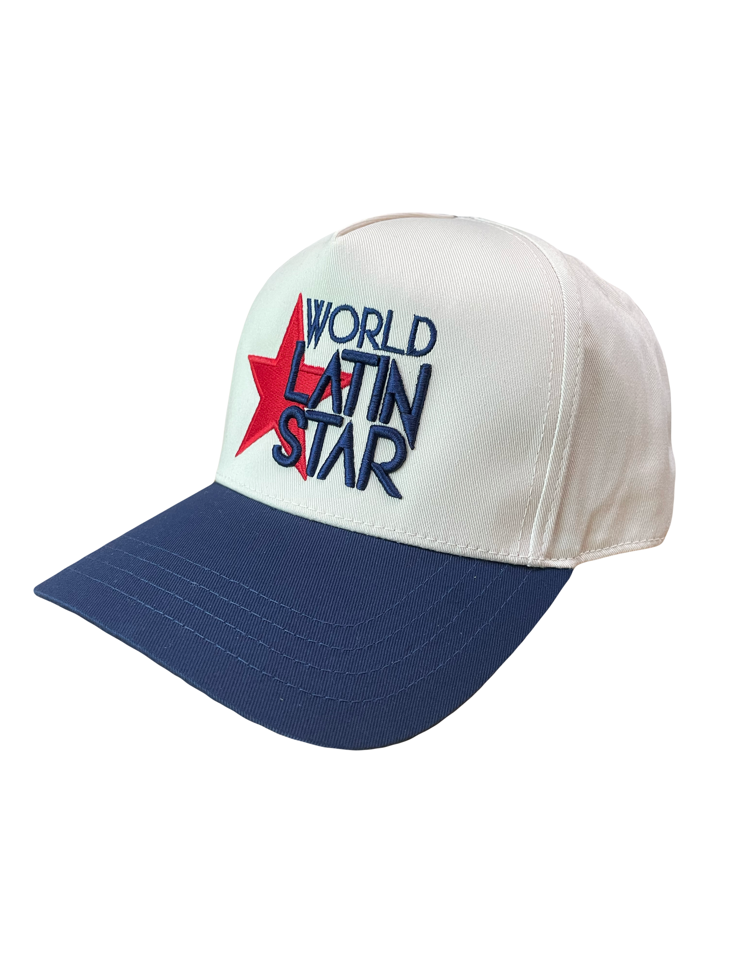 WLS Off White / Navy Blue SnapBack