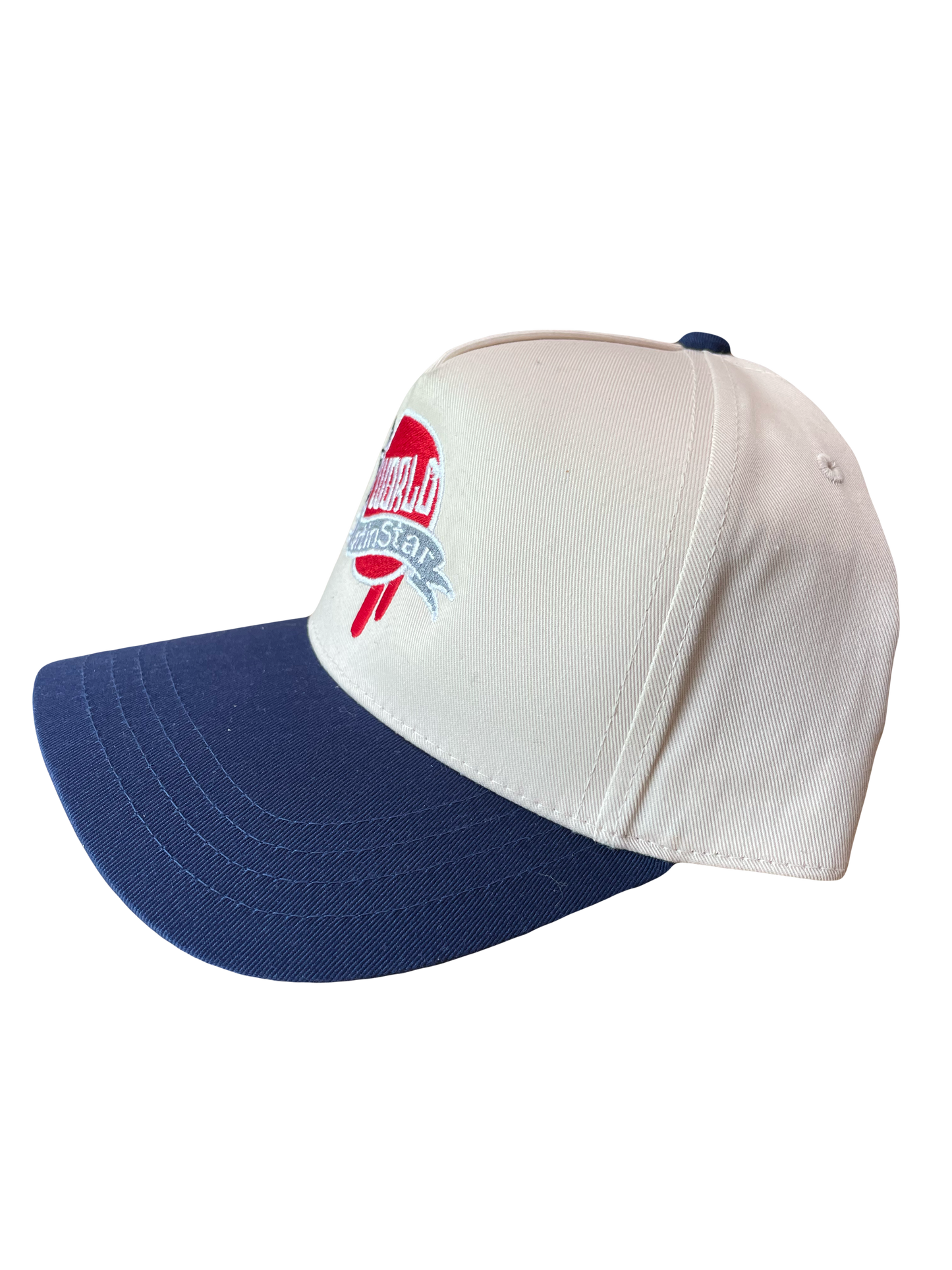 WLS Off White / Navy Blue SnapBack