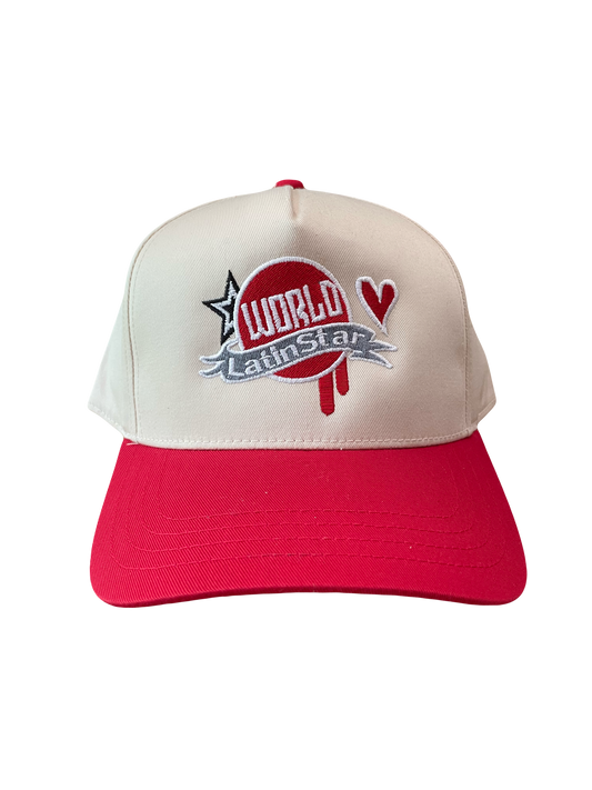 WLS Off White / Red Heart SnapBack