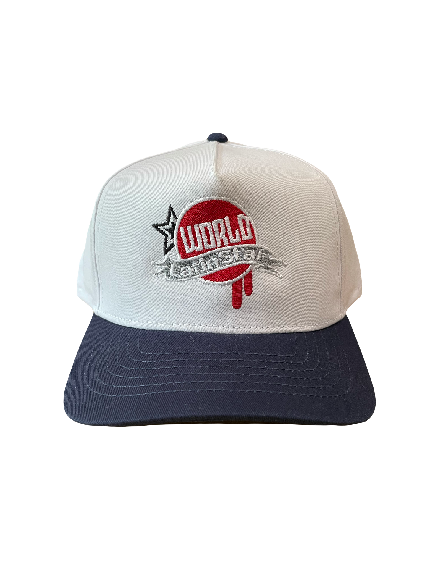 WLS White / Blue Navy SnapBack
